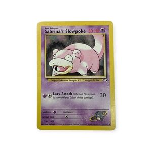Vintage 90s  Sabrina's Slowpoke Pokemon Trading Card -